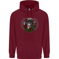 Welsh Bodybuilding Flag Gym Training Wales Mens 80% Cotton Hoodie Maroon