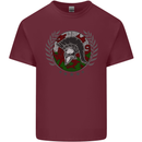 Welsh Bodybuilding Flag Gym Training Wales Mens Cotton T-Shirt Tee Top Maroon
