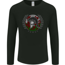Welsh Bodybuilding Flag Gym Training Wales Mens Long Sleeve T-Shirt Black