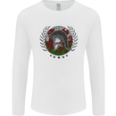 Welsh Bodybuilding Flag Gym Training Wales Mens Long Sleeve T-Shirt White