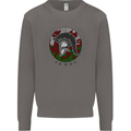 Welsh Bodybuilding Flag Gym Training Wales Mens Sweatshirt Jumper Charcoal