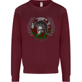 Welsh Bodybuilding Flag Gym Training Wales Mens Sweatshirt Jumper Maroon