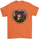 Welsh Bodybuilding Flag Gym Training Wales Mens T-Shirt 100% Cotton Orange