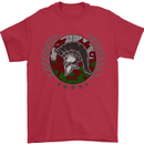 Welsh Bodybuilding Flag Gym Training Wales Mens T-Shirt 100% Cotton Red