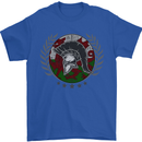 Welsh Bodybuilding Flag Gym Training Wales Mens T-Shirt 100% Cotton Royal Blue