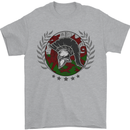 Welsh Bodybuilding Flag Gym Training Wales Mens T-Shirt 100% Cotton Sports Grey