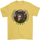 Welsh Bodybuilding Flag Gym Training Wales Mens T-Shirt 100% Cotton Yellow