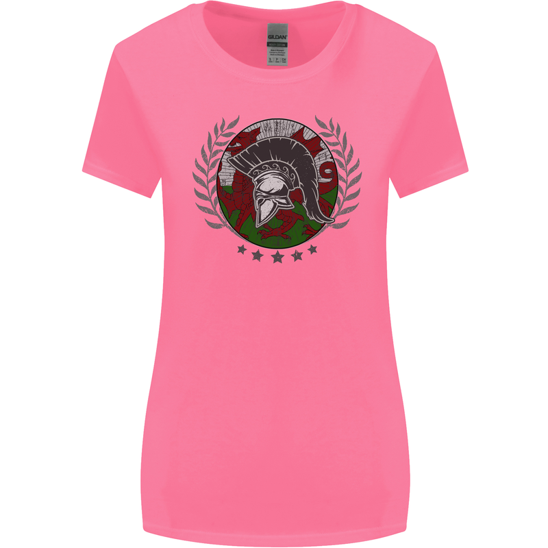 Welsh Bodybuilding Flag Gym Training Wales Womens Wider Cut T-Shirt Azalea
