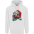 Welsh Christmas Skull Xmas Wales Flag Biker Rugby Childrens Kids Hoodie White