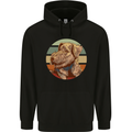 Welsh Terrier Dog Mens 80% Cotton Hoodie Black