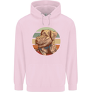Welsh Terrier Dog Mens 80% Cotton Hoodie Light Pink
