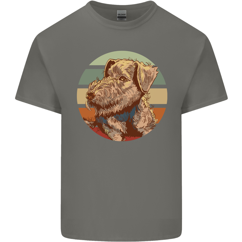 Welsh Terrier Dog Mens Cotton T-Shirt Tee Top Charcoal