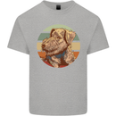 Welsh Terrier Dog Mens Cotton T-Shirt Tee Top Sports Grey