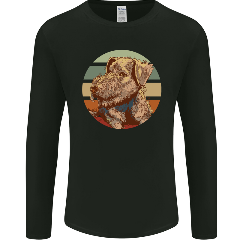 Welsh Terrier Dog Mens Long Sleeve T-Shirt Black