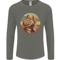 Welsh Terrier Dog Mens Long Sleeve T-Shirt Charcoal