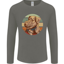 Welsh Terrier Dog Mens Long Sleeve T-Shirt Charcoal