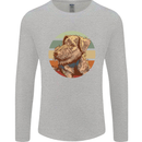 Welsh Terrier Dog Mens Long Sleeve T-Shirt Sports Grey