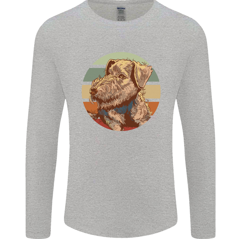 Welsh Terrier Dog Mens Long Sleeve T-Shirt Sports Grey