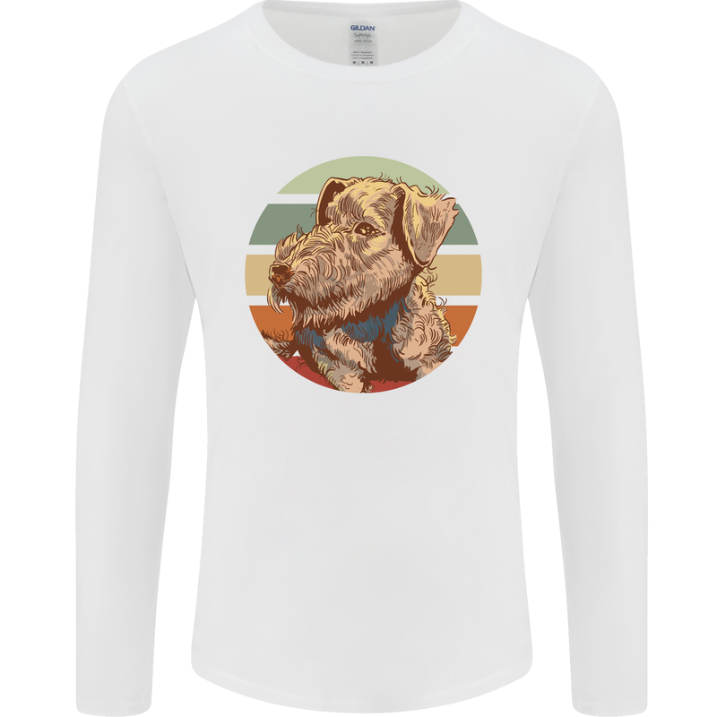 Welsh Terrier Dog Mens Long Sleeve T-Shirt White