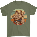 Welsh Terrier Dog Mens T-Shirt 100% Cotton Military Green