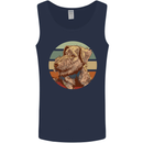 Welsh Terrier Dog Mens Vest Tank Top Navy Blue