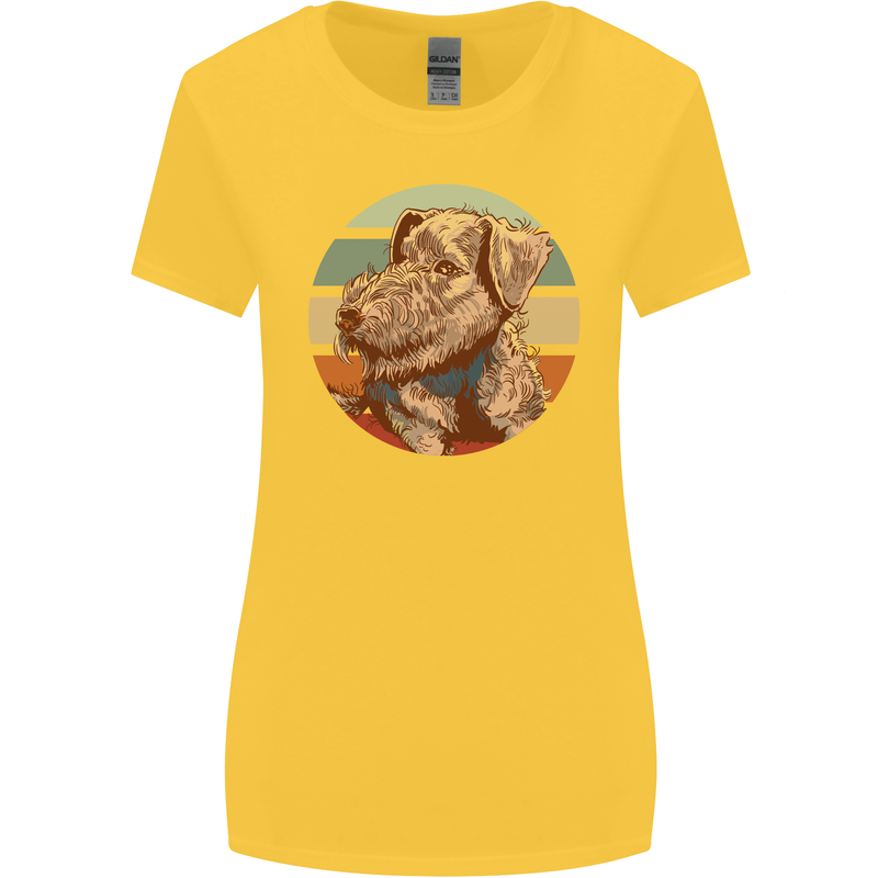 Welsh Terrier Dog Womens Wider Cut T-Shirt Yellow