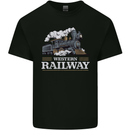 Western Railway Locomotive Train Trainspotting Kids T-Shirt Childrens Black
