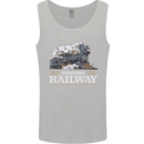 Western Railway Locomotive Train Trainspotting Mens Vest Tank Top Sports Grey