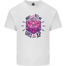 What Doesn't Kill Me Funny Role Play Games Dice Mens Cotton T-Shirt Tee Top White