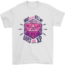 What Doesn't Kill Me Funny Role Play Games Dice Mens T-Shirt 100% Cotton White