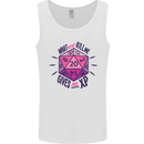 What Doesn't Kill Me Funny Role Play Games Dice Mens Vest Tank Top White
