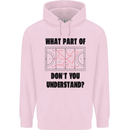 What Part of Hockey Dont You Understand Ice Childrens Kids Hoodie Light Pink