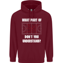 What Part of Hockey Dont You Understand Ice Childrens Kids Hoodie Maroon