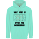 What Part of Hockey Dont You Understand Ice Childrens Kids Hoodie Peppermint