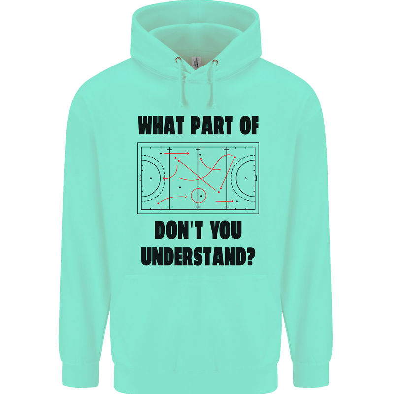 What Part of Hockey Dont You Understand Ice Childrens Kids Hoodie Peppermint