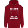 What Part of Hockey Dont You Understand Ice Childrens Kids Hoodie Red