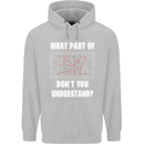 What Part of Hockey Dont You Understand Ice Childrens Kids Hoodie Sports Grey