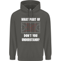 What Part of Hockey Dont You Understand Ice Childrens Kids Hoodie Storm Grey