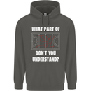 What Part of Hockey Dont You Understand Ice Childrens Kids Hoodie Storm Grey