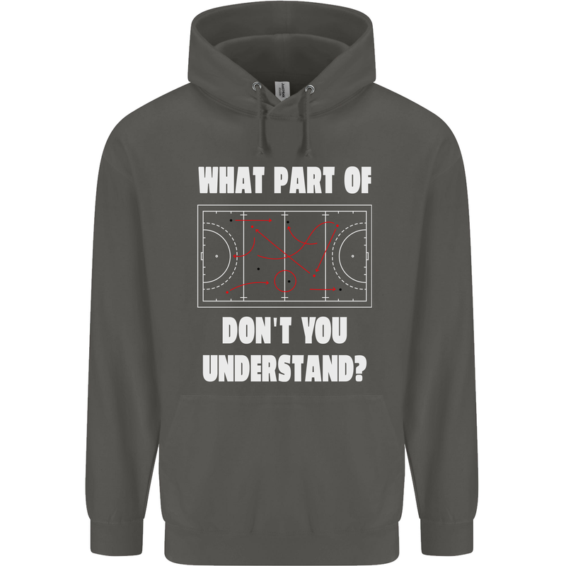 What Part of Hockey Dont You Understand Ice Childrens Kids Hoodie Storm Grey
