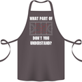 What Part of Hockey Dont You Understand Ice Cotton Apron 100% Organic Dark Grey