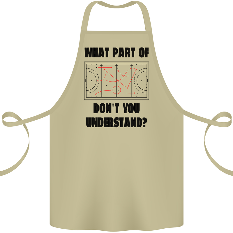What Part of Hockey Dont You Understand Ice Cotton Apron 100% Organic Khaki