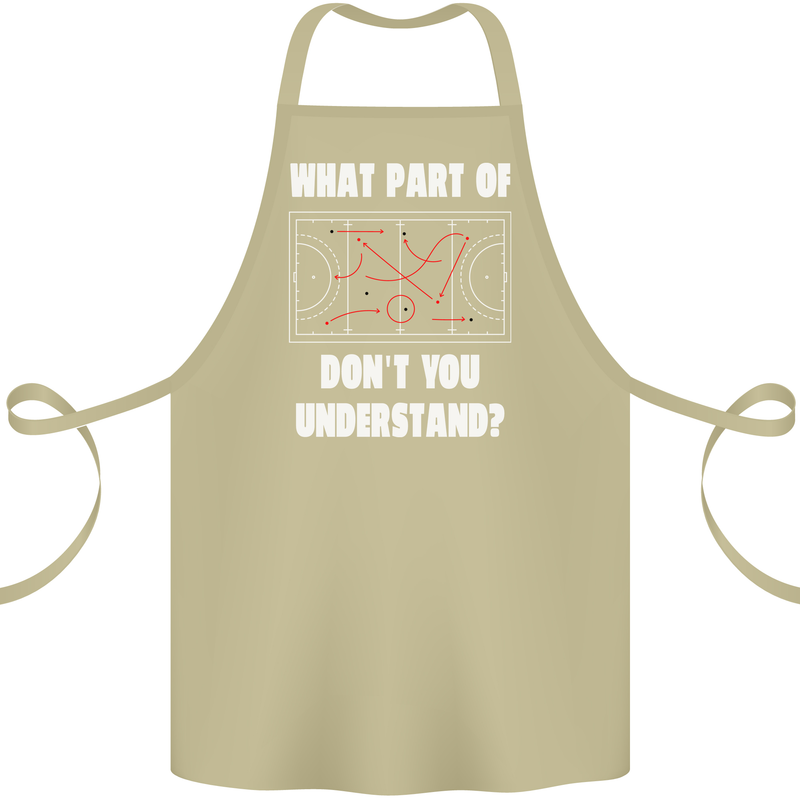 What Part of Hockey Dont You Understand Ice Cotton Apron 100% Organic Khaki