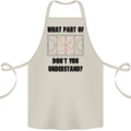 What Part of Hockey Dont You Understand Ice Cotton Apron 100% Organic Natural