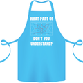 What Part of Hockey Dont You Understand Ice Cotton Apron 100% Organic Turquoise