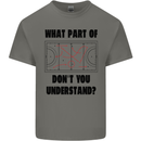 What Part of Hockey Dont You Understand Ice Kids T-Shirt Childrens Charcoal