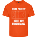 What Part of Hockey Dont You Understand Ice Kids T-Shirt Childrens Orange