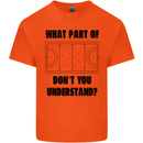 What Part of Hockey Dont You Understand Ice Kids T-Shirt Childrens Orange