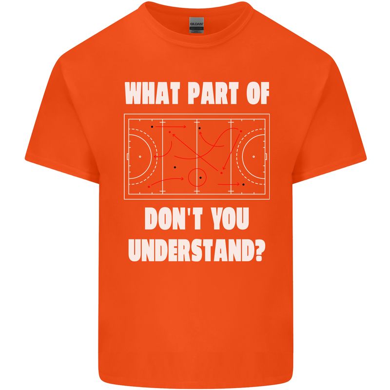 What Part of Hockey Dont You Understand Ice Kids T-Shirt Childrens Orange