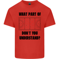 What Part of Hockey Dont You Understand Ice Kids T-Shirt Childrens Red